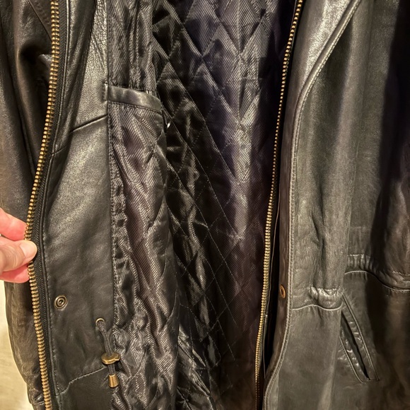 Bachrach Men's Black lamb Leather Jacket - Picture 3 of 4